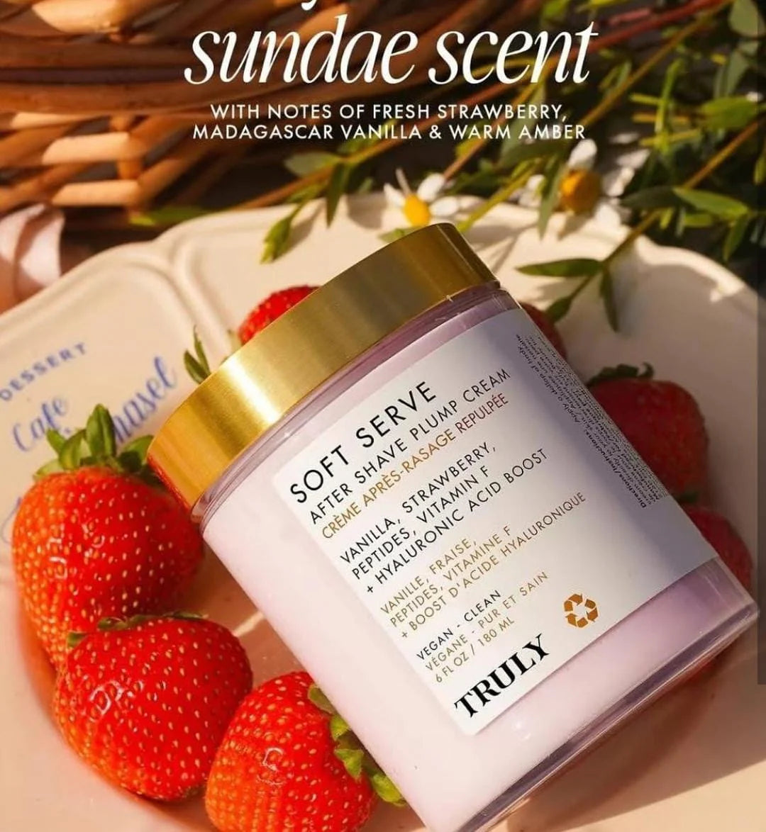 🥰💖TRULY SOFT SERVE-CREMA HIDRATANTE🥰💖Tu piel fresca, suave y con aroma delicioso después de cada afeitado✨