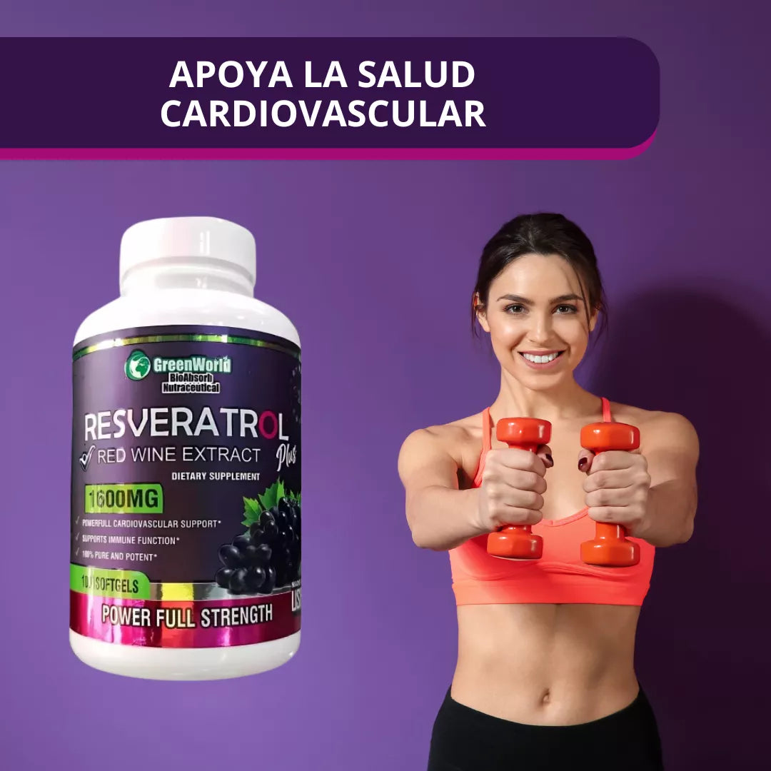 RESVERATROL PLUS🍇EL SECRETO DE LA ETERNA JUVENTUD A TU ALCANCE💊