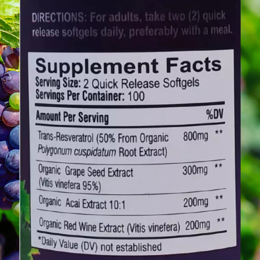 RESVERATROL PLUS🍇EL SECRETO DE LA ETERNA JUVENTUD A TU ALCANCE💊